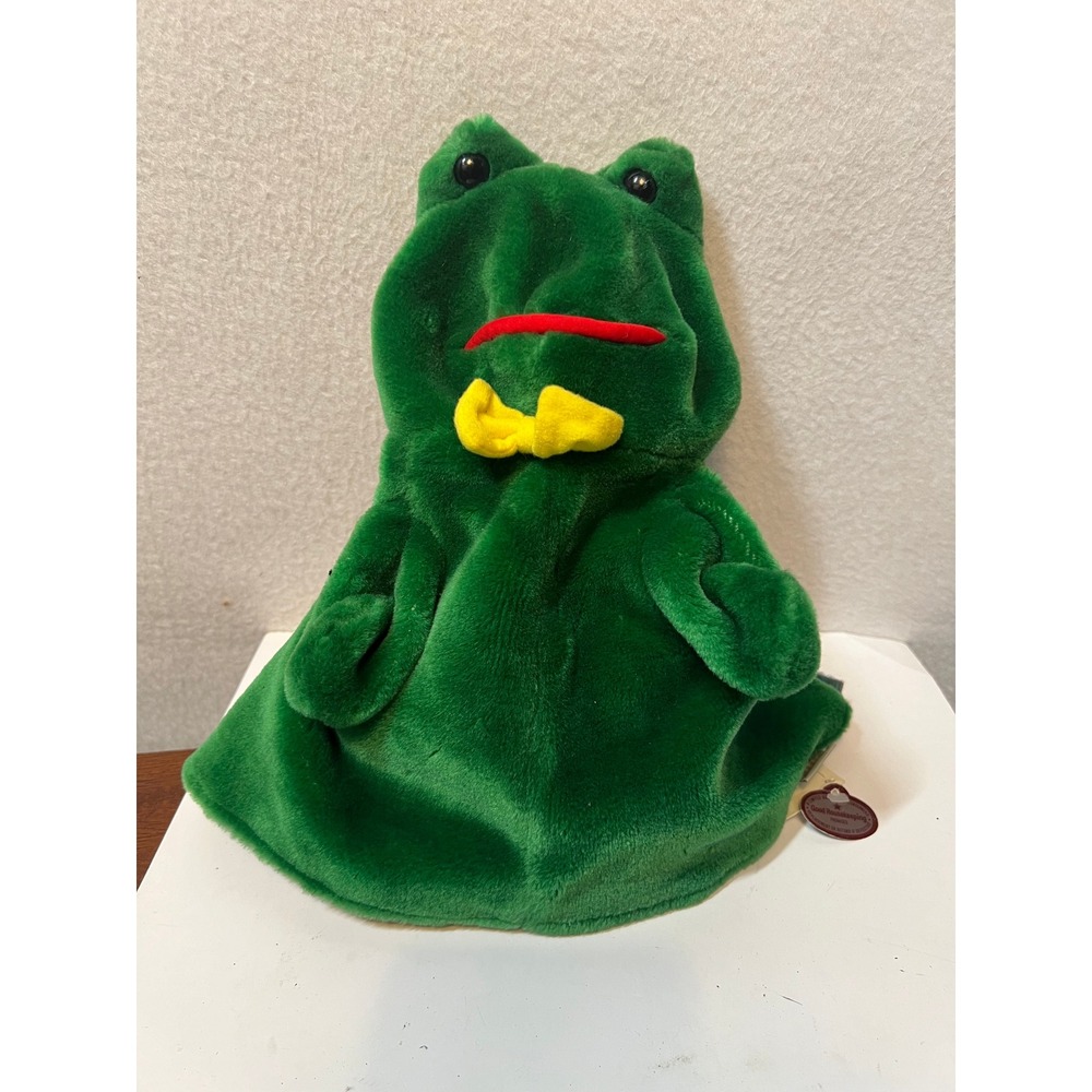 Vintage‎ Caltoy Frog Prince Reversible Puppet Plush Toy New with Tags